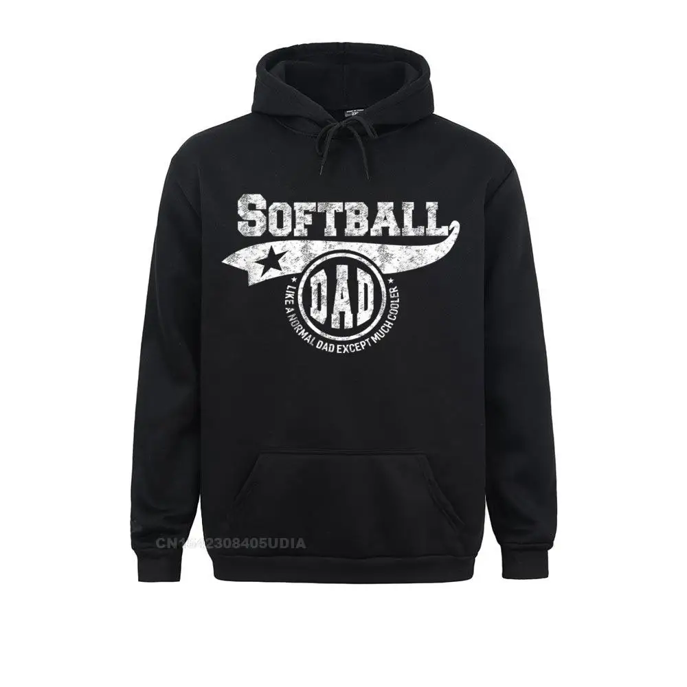 

Softball Dad Father's Day Gift Father Sport Men Hoodie Sweatshirts For Women Long Sleeve Hoodies Newest Fall Hoods Normal