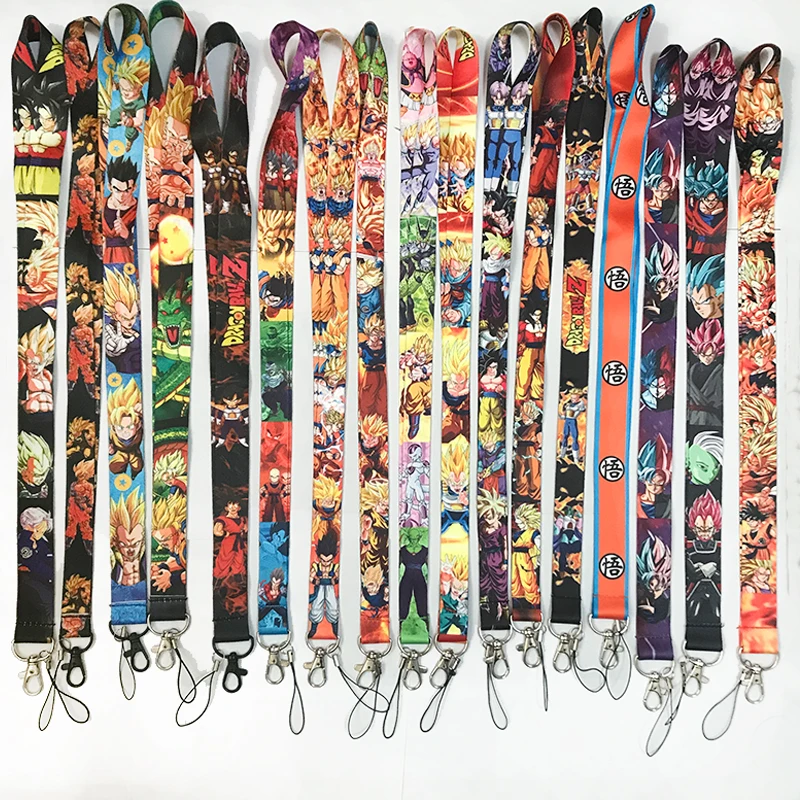 

17 Size Japan Anime Dragon Ball Super Lanyard Neck Key Strap for Phone Keys ID Card Cartoon Lanyards