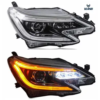

Vland factory for car headlight for Reiz mark LED head lamp 2014 2015 2016 2017 with turn signal+DRL