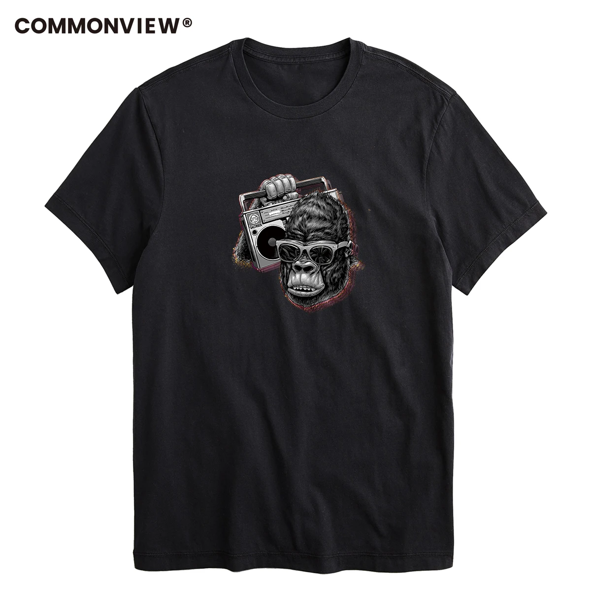 COMMONVIEW cotton casual Apes Music mens t shirts top quality fashion short sleeve men tshirt men's tee shirts tops men T-shirt