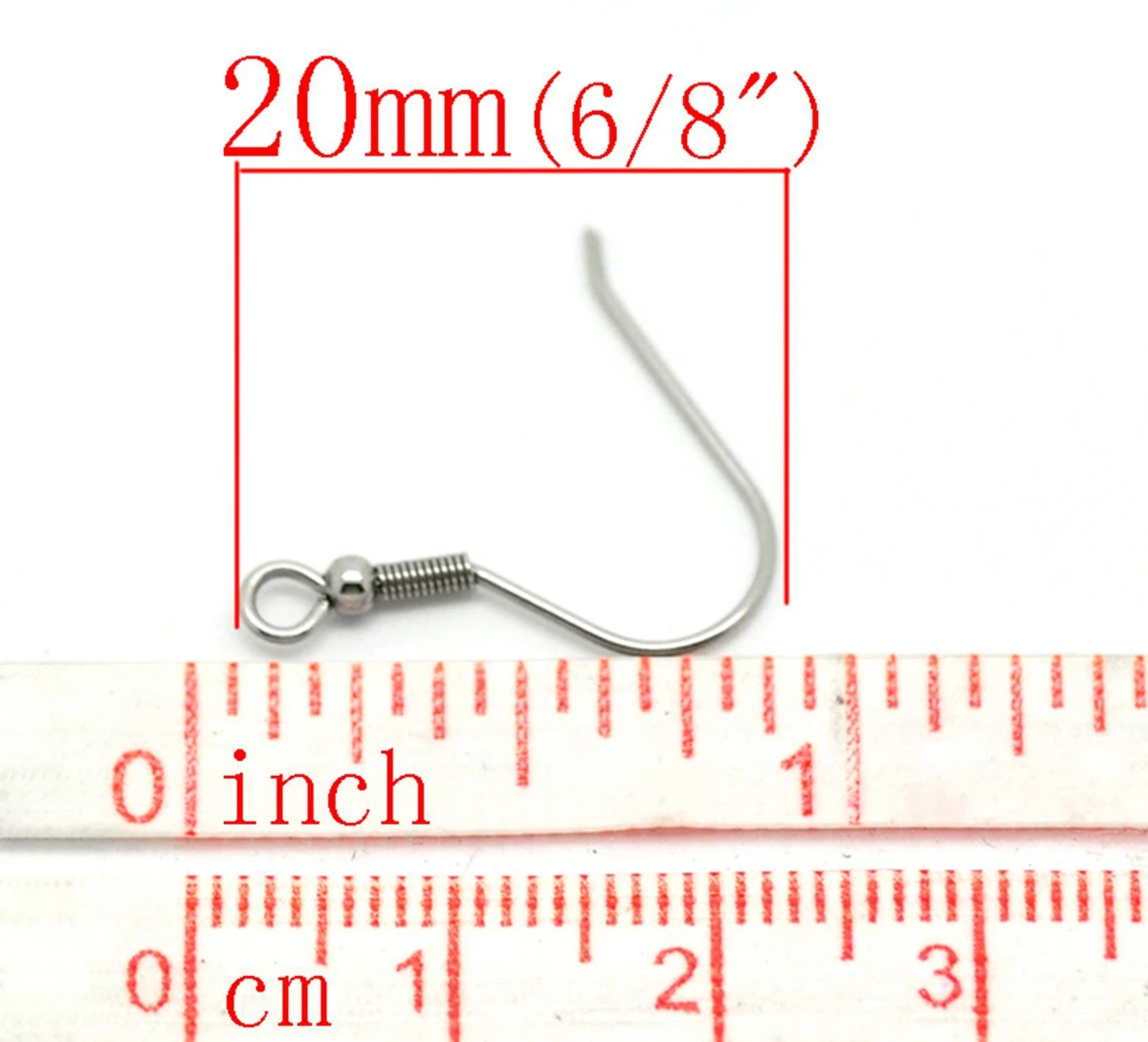 20x18mm 20pcs 100 шт 20x18/23x22 мм серьги из нержавеющей стали с подвесными шариками серьги для ювелирных изделий DIY аксессуары для изготовления ювелирных изделий - Цвет: 20x18mm 20pcs