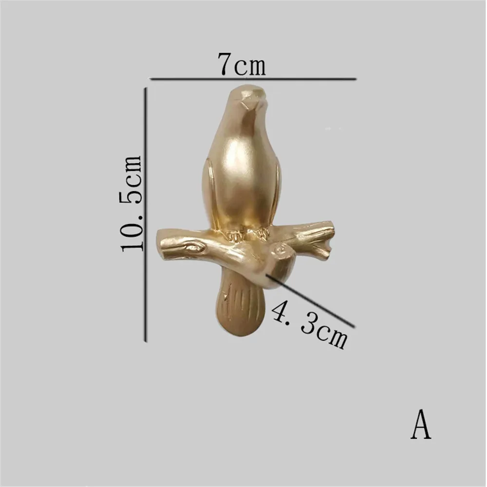 Creativity Resin Hook Wall Decoration Bedroom Door Behind Seamless Coat Hook Key Frame Sticky Hook Home Wall Bird Storage Hook 4
