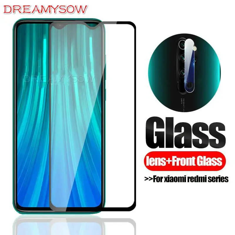 

2-in-1 Camera Glass Redmi Note8 Pro Tempered Glass Screen Protector for Xiaomi Redmi Note 7 Glass redmi note7 Pro Toughened Film