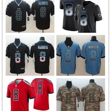 Все сшитые мужские wo Мужские Молодежные Детские Теннесси Маркус Мариота 8 Джерси