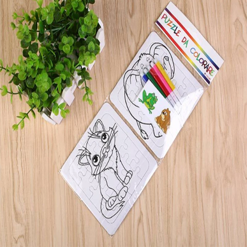 DIY краски дудлы и заполните Цвет Головоломки