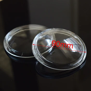 

2pcs/lot Round Diameter 90mm Fog Lights Lamps Anti-fog Glass Tempered Glass For Fiat Sedici 500 Panda Punto EVO Fullback