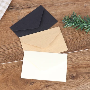 

20pcs/set Classical Kraft Blank Mini Paper Window Envelopes Wedding Invitation Envelope Gift Envelope