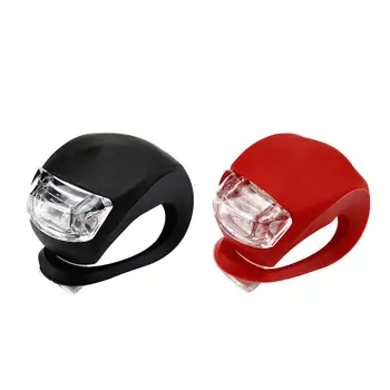 

2 X LED Bicycle Bike Cycling Silicone Head Front Rear Wheel Safety Light LED Head Front Rear LED Front Rear Rear Wheel Lamp