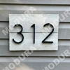 125mm Floating House Number Letters Big Modern Door Alphabet Home Outdoor 5 in.Black Numbers Address Plaque Dash Slash Sign #0-9 ► Photo 3/6