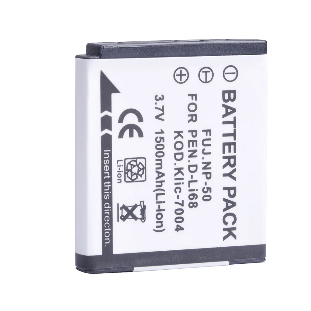 1500 мА · ч NP 50 FNP50 NP50 KLIC 7004 D Li68 X10 X20 F50 F75 F665 F775 F900 EXR F505 F305 F85 F200 F100 F50FD.|Цифровые