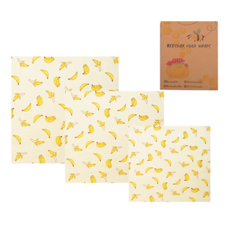 Style B Bees Wrap Дропшиппинг многоразовый силикон обертывание уплотнение сохранение продуктов в свежем состоянии обертывание крышки стрейч вакуумная пищевая обертка пчелиный воск ткань вечерние подарок - Цвет: Style B Bees Wrap
