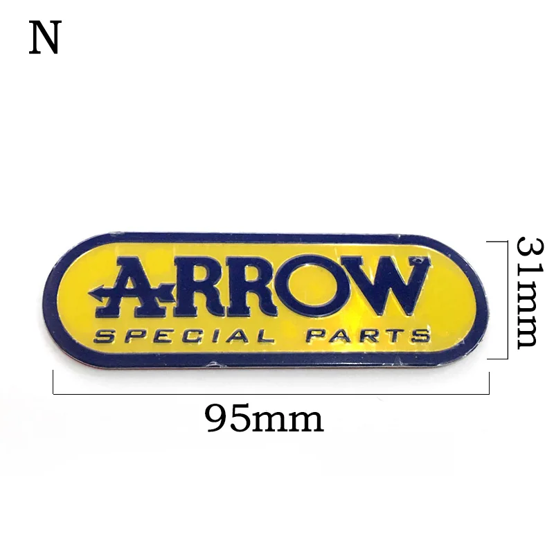 3D Aluminum Heat-resistant Motorcycle Exhaust Pipe Decal Sticker For Scorpio Two brothers Scorpio Arrow Leovince moto Sticker