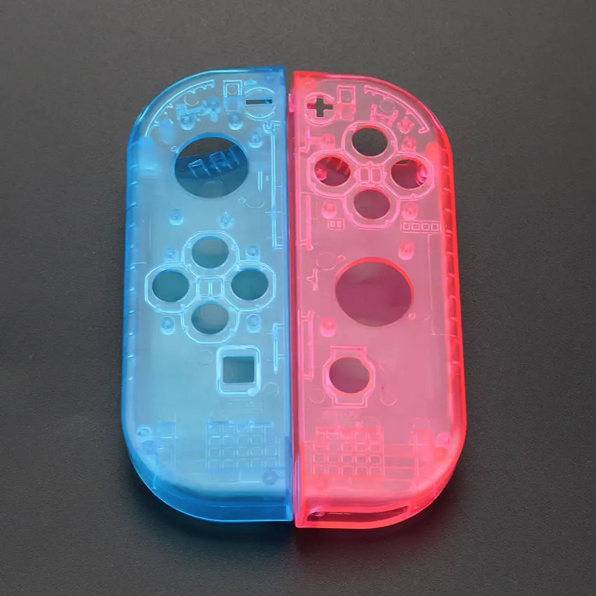 JCD корпус Оболочка Чехол для nintendo Switch NS NX Joy-Con контроллер Прозрачный Красный Синий Замена Защитный чехол s - Цвет: UO