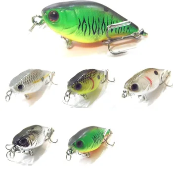 

wLure 4.3g 3.5cm Tiny Lightweight Slow Floating Wide Wobble Size 10 Hooks Crankbait Fishing Lure for Small Size Fish C703