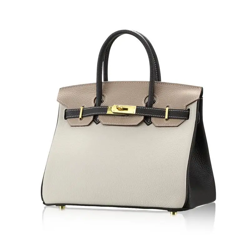

New three color matching leather shoulder bag leather lychee pattern 2019 hot luxury ladies bag designer Messenger free shipping