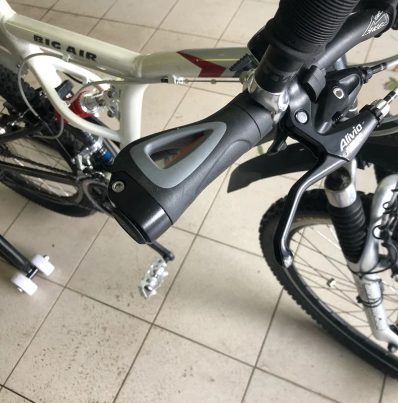 1 пара удобные велосипедные ручки TPR резиновые интегрированные тона MTB Велоспорт рук амортизация Эргономичный руль Hafny