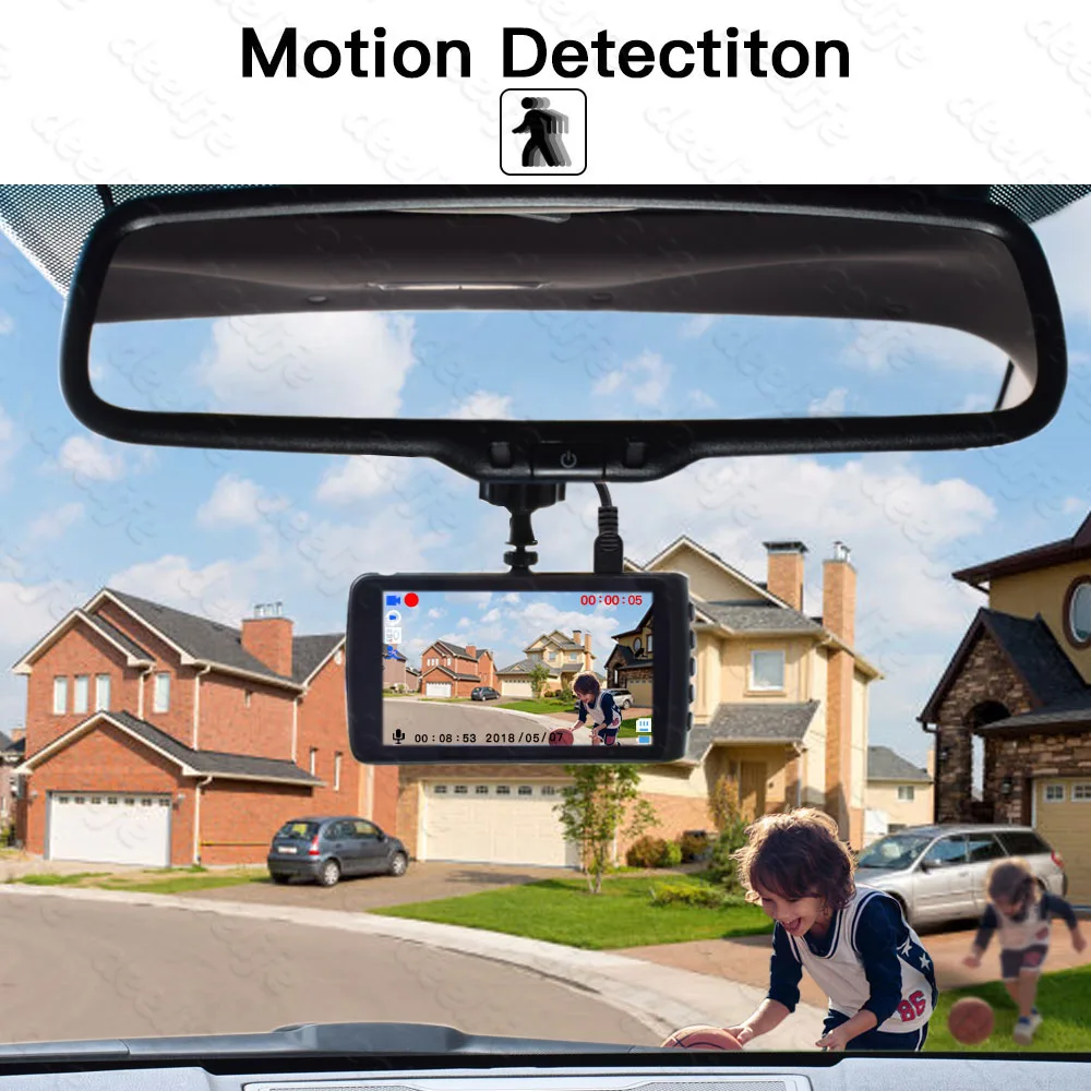 Deelife ڵ DVR ī޶  ķ, 4 ġ  ,  ڽ, 1296P