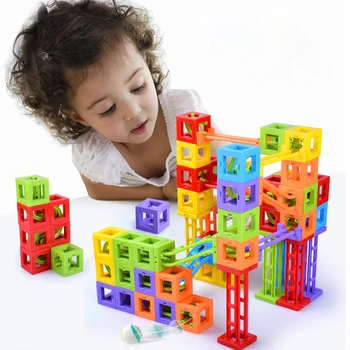 

73pcs Creative Ball Track Magnetic Building Blocks Marble Set Educational Toy Magnetic Building & Construction Toys