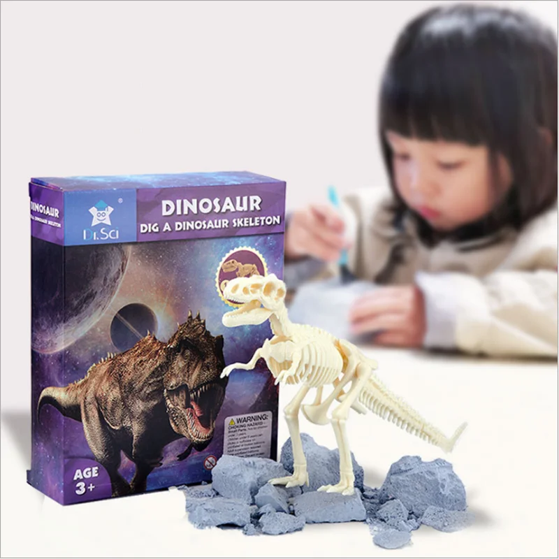 

Archaeology Dinosaur Fossil Excavation Jurassil Digging Toys Discover Science Kit Children Christmas Gift