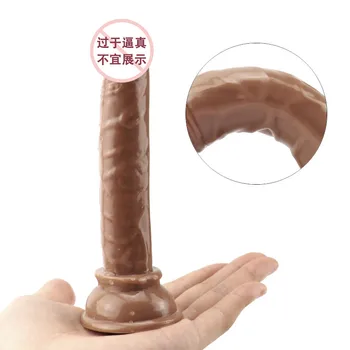 Erotic Soft Jelly Dildo Anal Butt Plug Realistic Penis Strong Suction Cup Dick Toy for Adult G-spot Orgasm Sex Toys for Woman 5