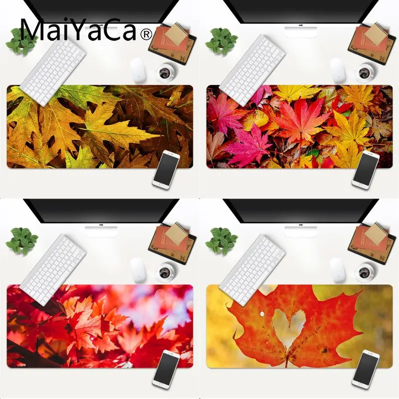 

MaiYaCa Beautiful Anime Maple leaf Laptop Gaming Mice Mousepad Gaming Mouse Mat xl xxl 800x400mm for world of warcraft