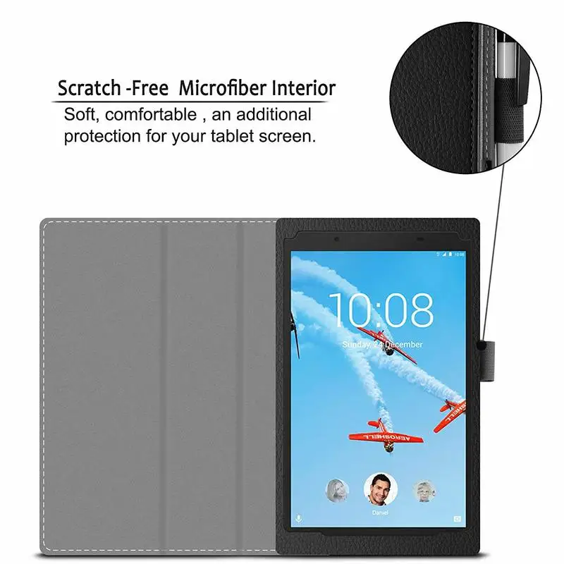 Flip pu Couro Case para Lenovo Tab Plus m8 Fhd e8 Também8704 - Imagem 6