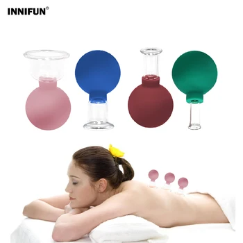 

Vacuum Cupping Cup Anti Cellulite Face Body Cup Set Rubber Head Chinese Cupping Therapy Massage Health Care Tool