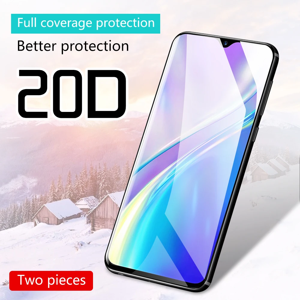

Arvin 2-Pack 20D Tempered Glass for OPPO Realme X2 Pro XT Screen Protector Shockproof Protective Film for Realme XT