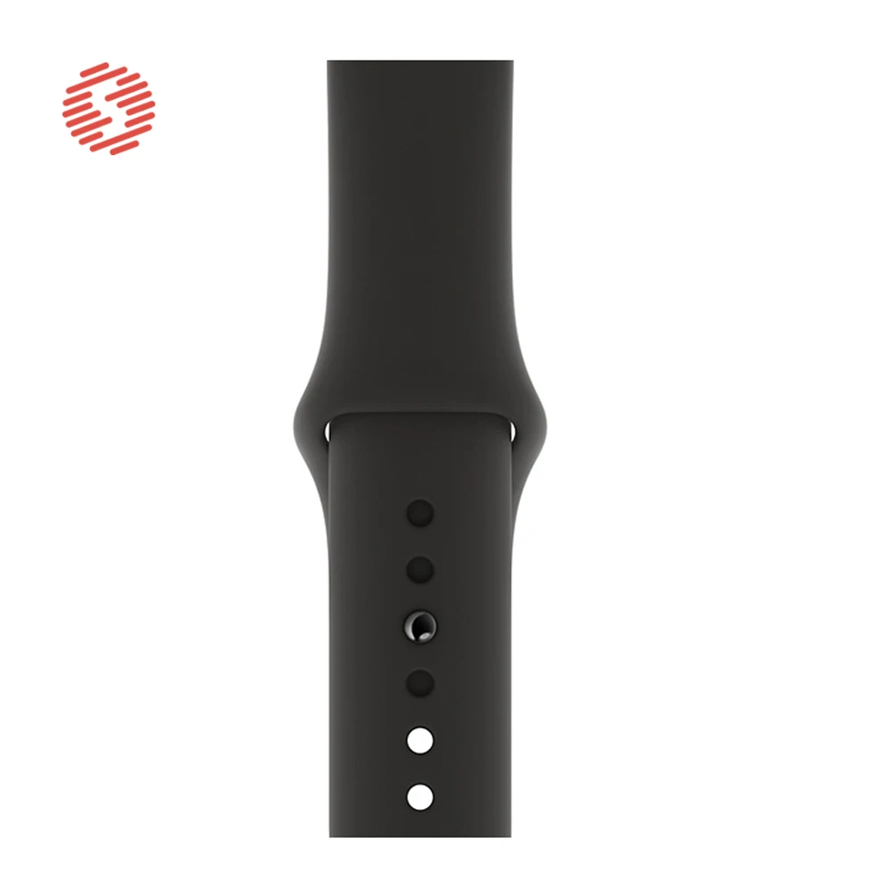 Мягкий силиконовый спортивный ремешок ShengOne для Apple Watch Series 5, 4, 40 мм, 44 мм, сменный ремешок, аксессуары для Apple Watch 3, 2, 1, 38 мм, 42 мм - Цвет: 5 Black