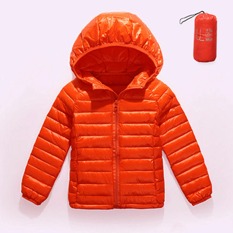 Детские куртки на утином пуху, пальто, светильник для девочек, пуховая куртка, Детская пуховая верхняя одежда с капюшоном, пальто на осень и зиму