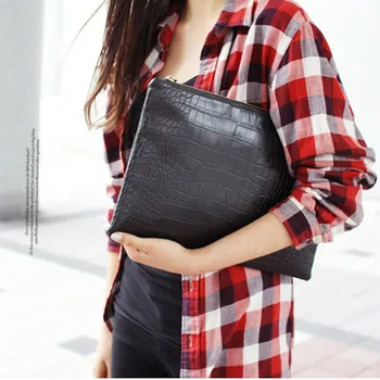 

Fashion Crocodile Women's Clutch Bag Pu Leather Women Envelope Evening Bag 2020 New Female Clutches Handbag Bolsa Feminina Purse