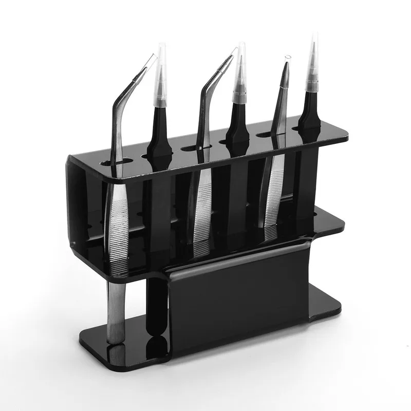 

Makeup Eyelash Extension Plastic Tweezers Shelf Holder Tweezer Stand Positions Eye Lashes Beauty Make Up Tool
