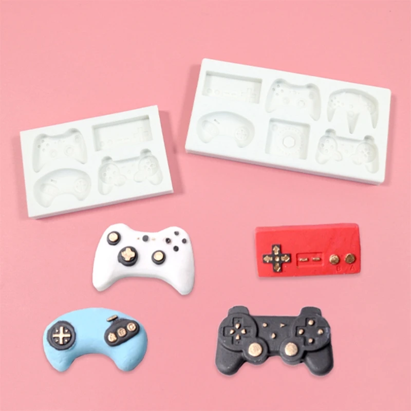 

Handmade Game Consoles Handle Pendant Silicone Resin Mold Game Controller Cake Fondant Mold Jewelry Baking Making Tools