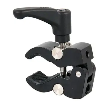 

Camera Clamp Photography Friction Arm Pliers Clip Holder Bracket for Led Lamp Flash Tripod Monopod Crab Claw Clamp