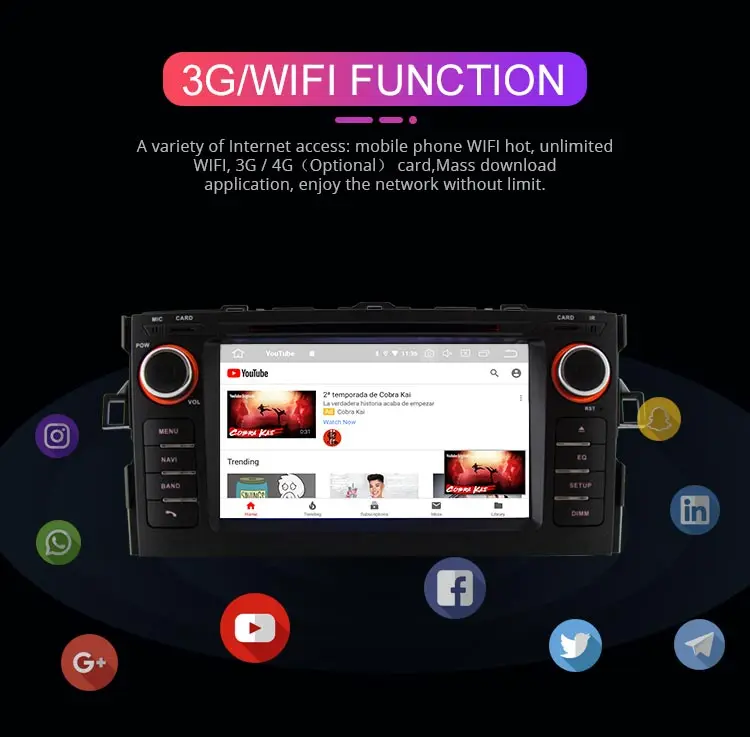 Besina Android 9,0 автомобильный dvd-плеер для Toyota AURIS 2008 2009 2010 2011 Мультимедиа gps навигация wifi 2 Din Автомобильная магнитола 64G стерео