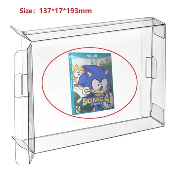 

H 50Pcs Clear Box Case Sleeve CIB Protector for Wii U Games Box Protector