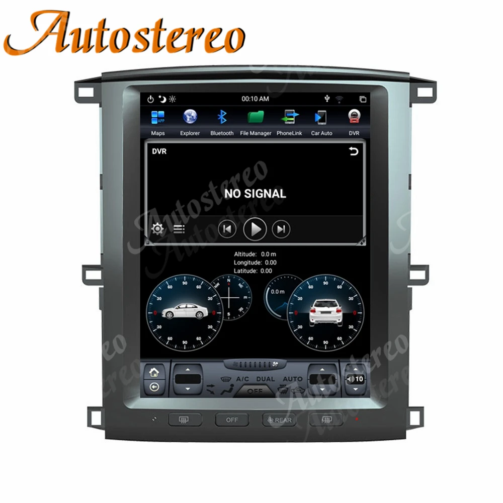 PX6 4GB RAM Tesla Style Android 9.0 Car Radio GPS Navigation For TOYOTA LAND CRUISER LC100 2002-2007 Head Unit Multimedia Player