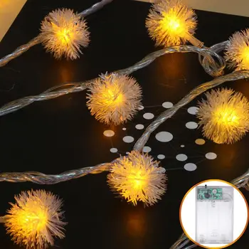 

2.5M Snowball Multicolor LED String Snow Flakes Lights 20LED Battery Party Xmas Wedding Birthday Party Decoration Lightings