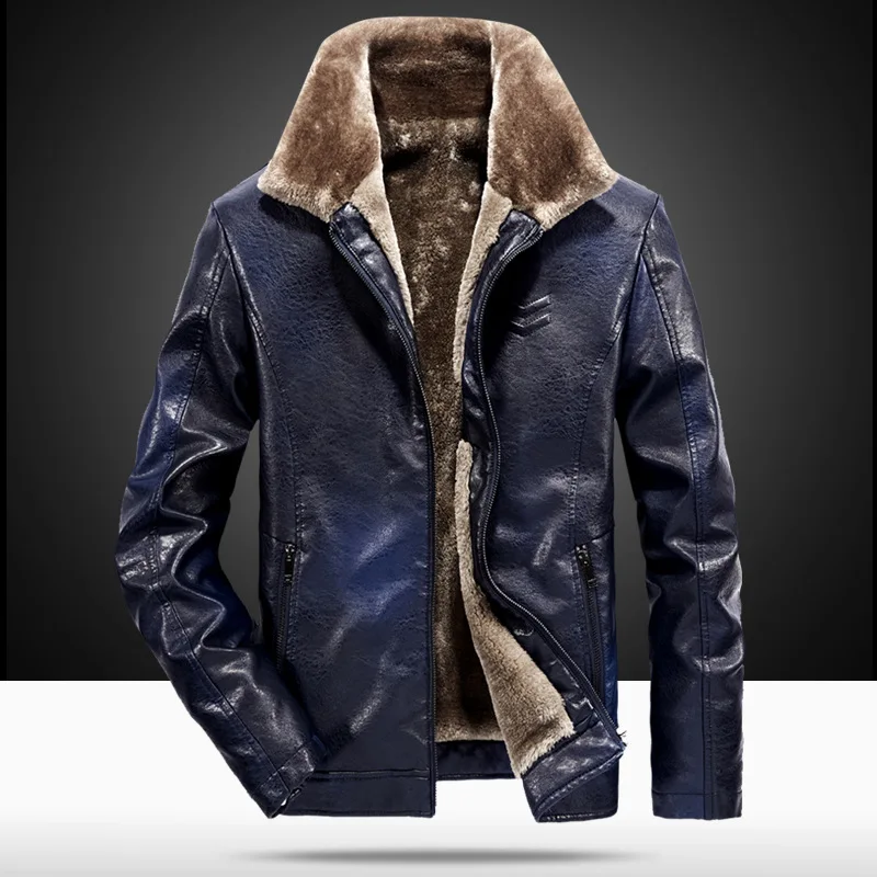 AliExpress, зимняя кожаная хлопковая стеганая одежда, мужская приталенная куртка в Корейском стиле с отложным воротником, кожаная куртка, мужские куртки, большие размеры
