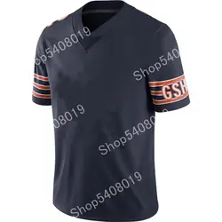 2019 Мужская футболка Chicago Khalil Mack Mitchell Trubisky Watlter Payton Brian Urlacher tarik Cohen David mongomery navy