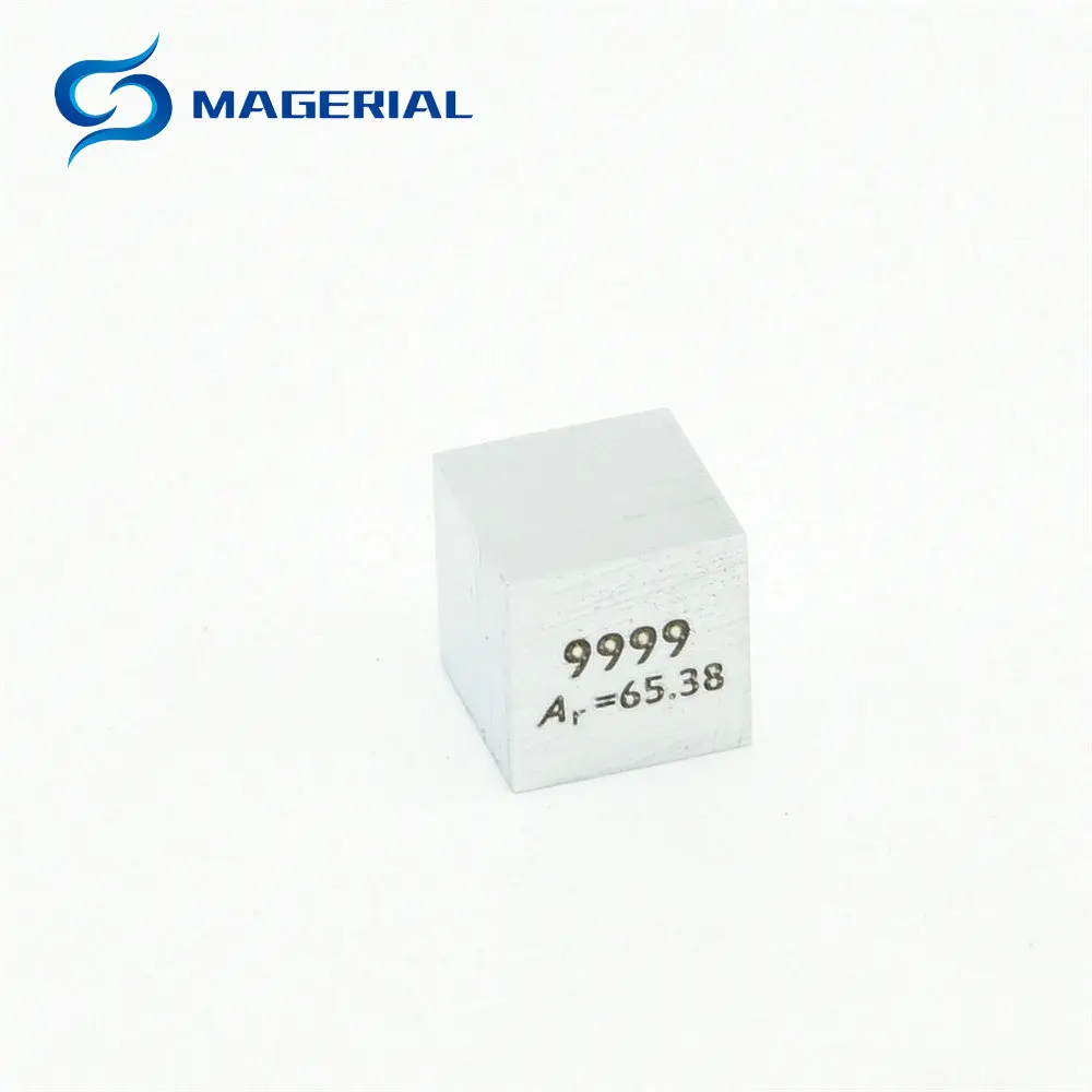 Элемент цинк куб полированный зеркальный металл химия плотность коллекция научный эксперимент хобби Puirty Zn куб исследования Гравитация