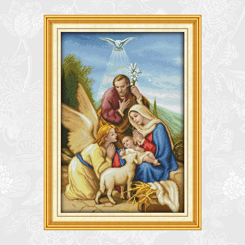 

Angel landing Paintings Cross Stitch Printed Canvas DIY Hand Made Embroidery Sets for Needlework DMC Cotton Thread Crafts