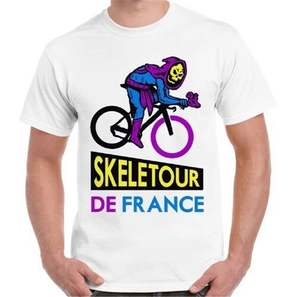 Skeletour De France Cycling Cool Funny He Man Skeletor Tour Gift T Shirt 593 Custom Printed Tee | Мужская одежда