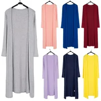 Summer Autumn 12 Colors Women Modal Long Cardigan Female Cotton Sweater Cardigans Long Sleeve Women Casual Coat Ladies Outerwear 1