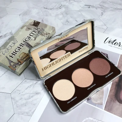 3 цветной маркер для лица бронзаторы палитра макияж GlowKit контур лица мерцающая пудра основа для тела осветитель изюминка косметика - Цвет: Армейский зеленый