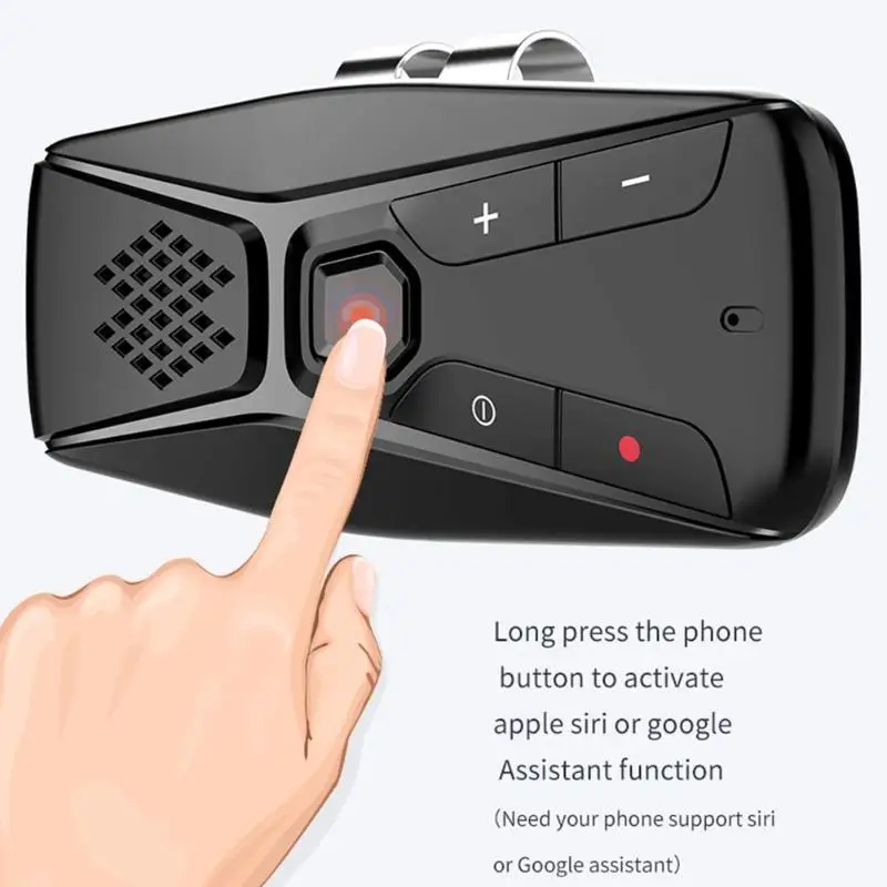 Bluetooth автомобильный комплект умелое производство динамик телефон BT 5,0+ EDR Hans-free автомобильный комплект солнцезащитный козырек клип динамик MP3-плеер Лидер продаж