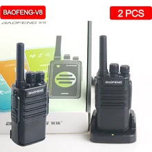 2 шт. Baofeng BF-V8 Мини Walkie Talkie набор портативный USB зарядка ручной двухсторонний радиоприемник Охота Пешие прогулки Baofeng walkie-talkie