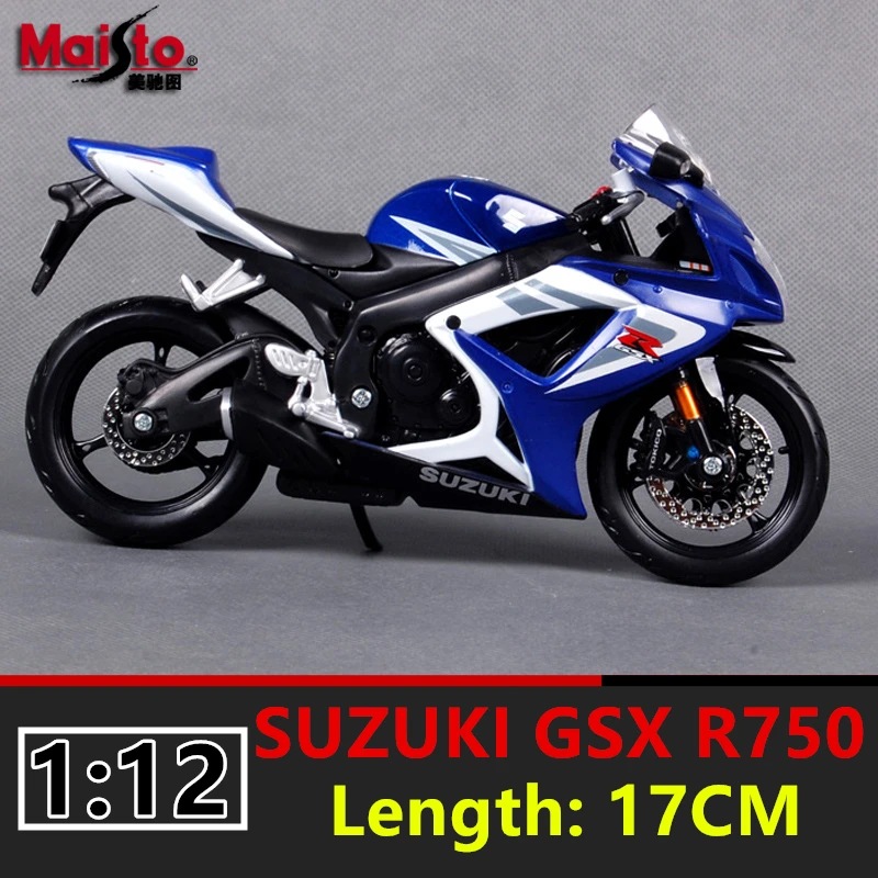Maisto 1:12 Suzuki GSX-R750 скремблер имитация сплава Мотокросс Авторизованная модель мотоцикла Игрушка автомобиль Коллекционирование подарки