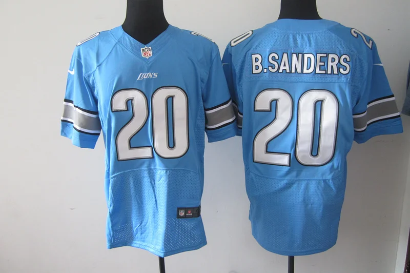 Stitiched, Detroit s, Barry Sanders, Eric Ebron, jonson, Matthew Stafford, Ndamukong Suh, Reggie Bush Jersey - Цвет: Черный