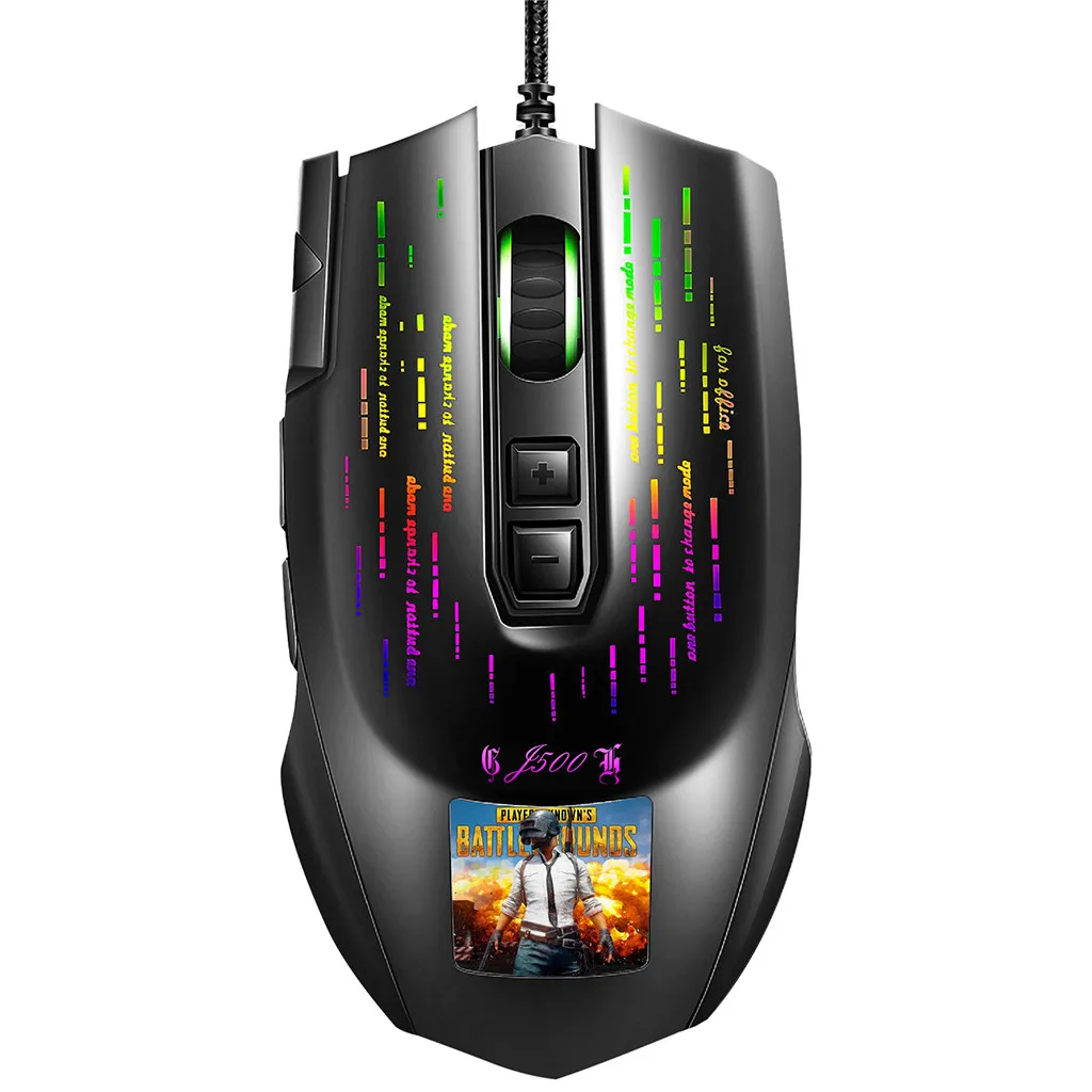 Wired Mouse with Touch Screen Display RGB Backlight Gamer Mice Mouse